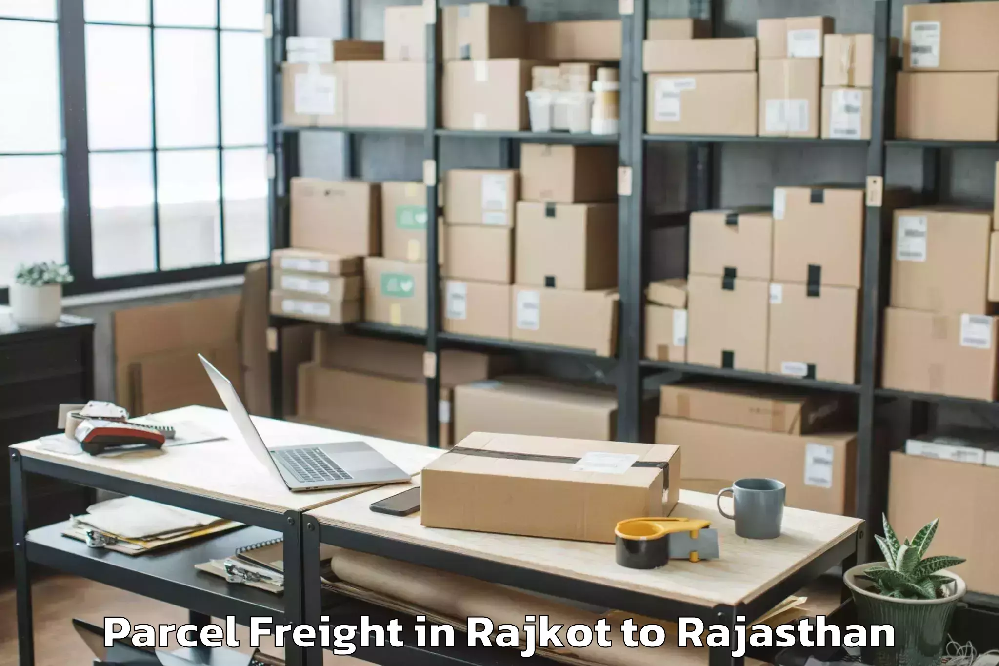 Book Your Rajkot to Lachhmangarh Sikar Parcel Freight Today